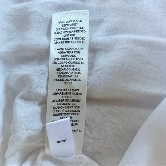 WHBM Open Front Artist Workit Blouse Size 2 - Picture 7 of 7